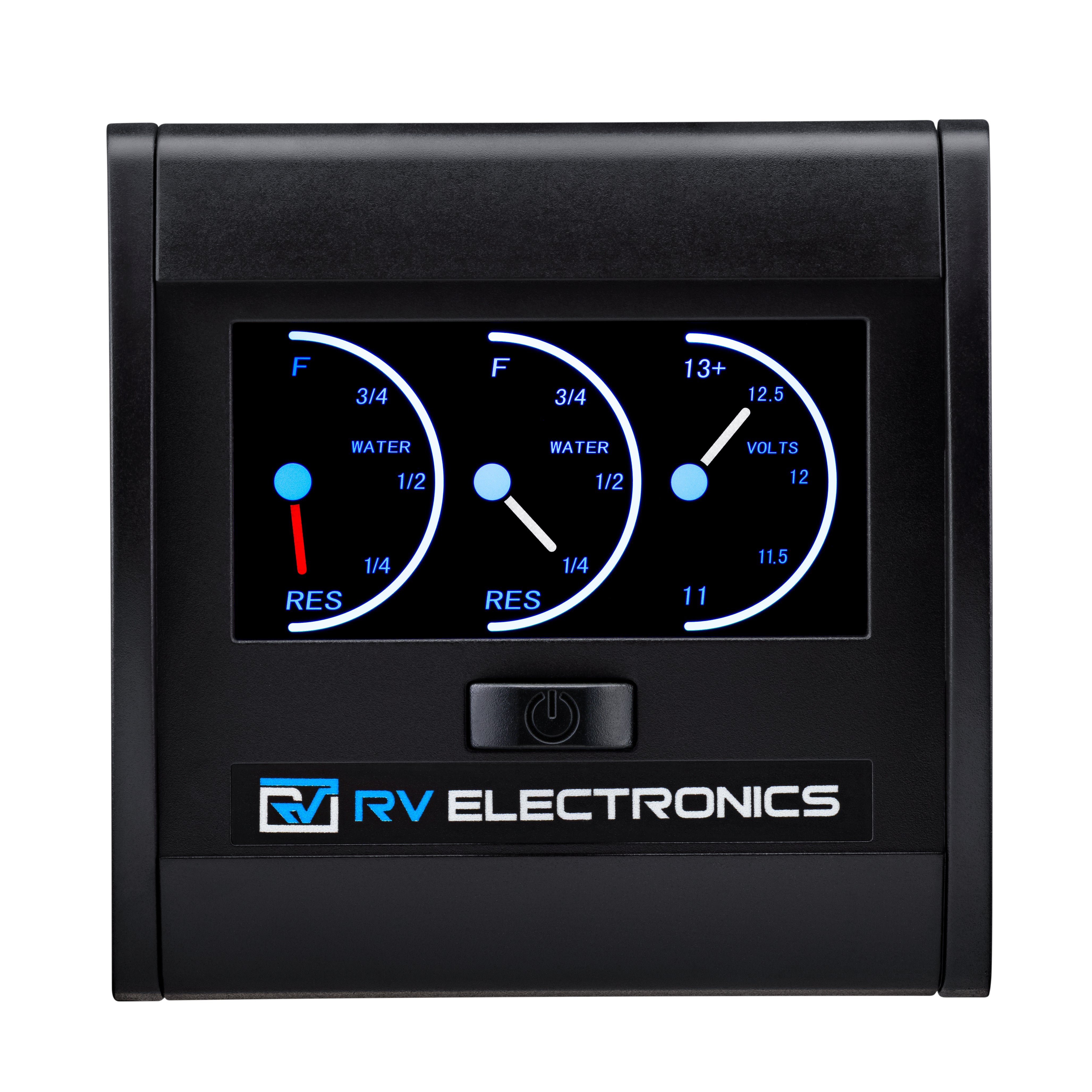 RV Electronics LCD Double Water Tank Gauge & Volt Display - Non-Programmable