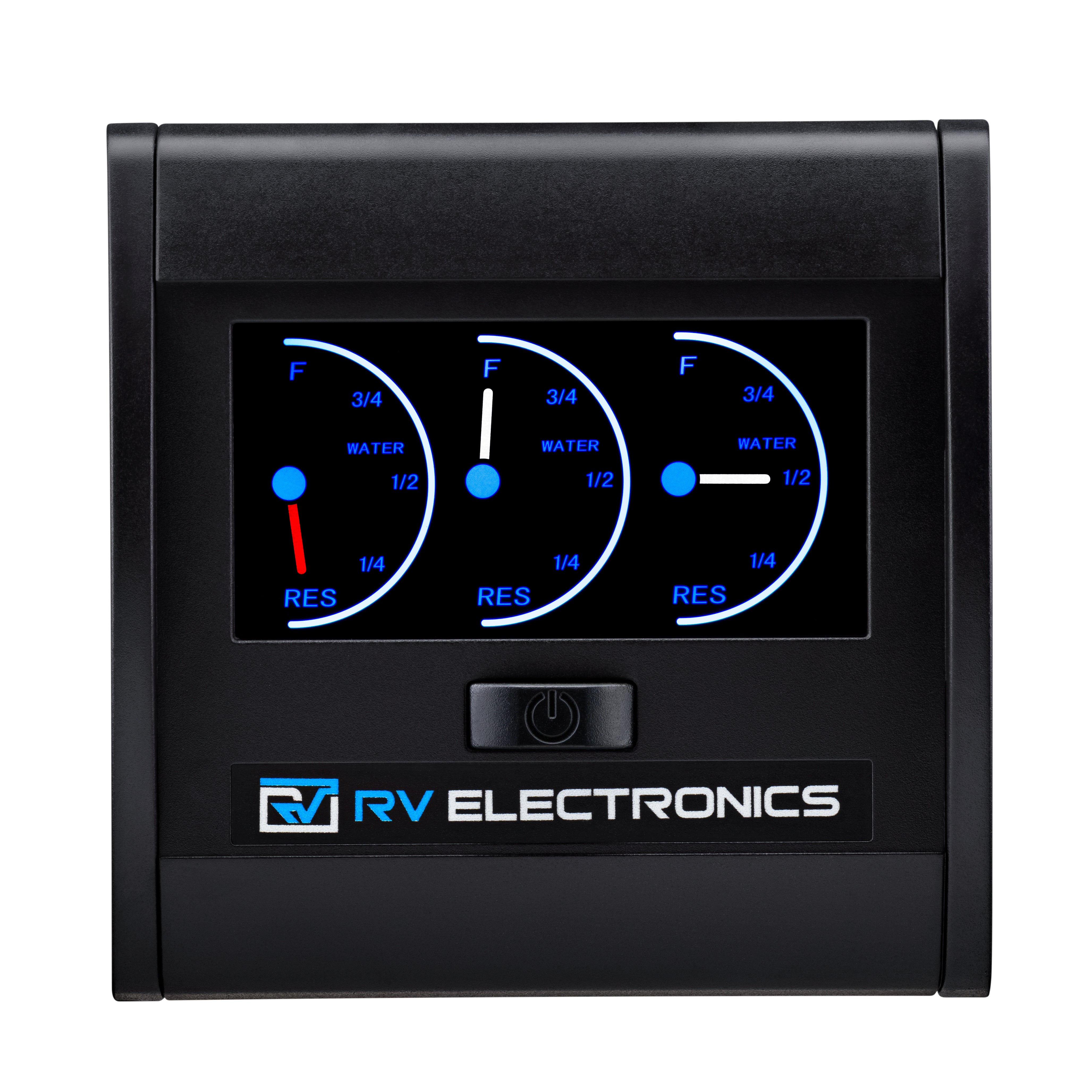 RV Electronics LCD Triple Water Tank Gauge - Non-Programmable